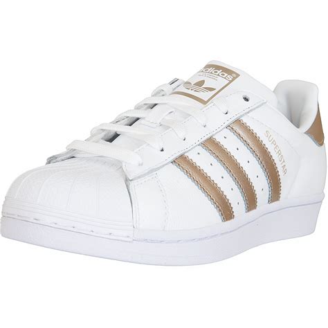 adidas sneaker weiß mit gold|SUPERSTAR .